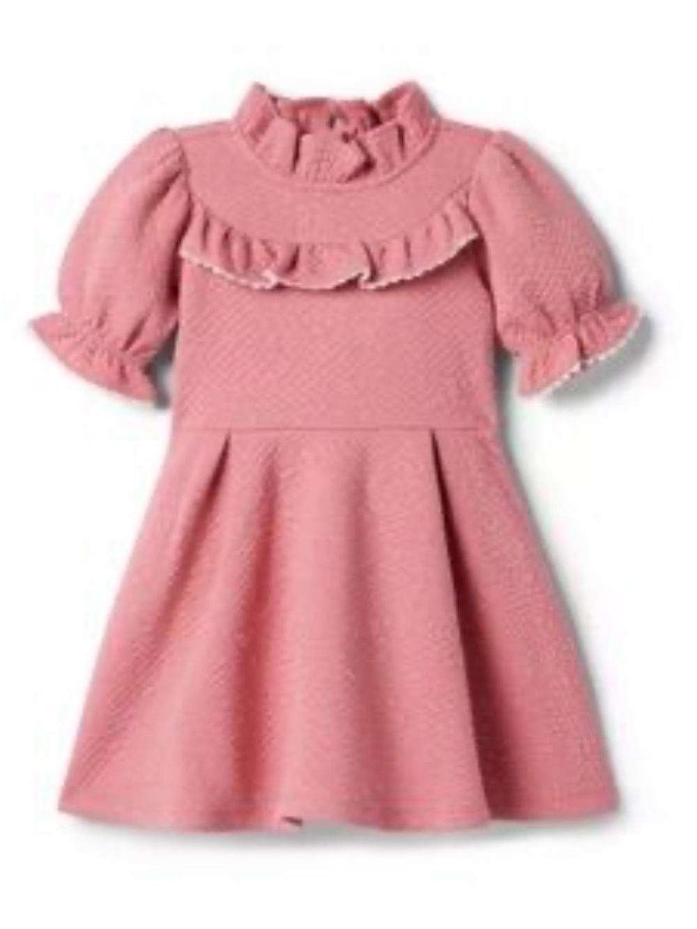 Janie and Jack Pink Ruffle Yoke Fit-and-Flare Dress NWT 💕